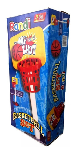 Imagen 3 de 5 de Aro De Basquet De Juguete Con Base Y Pelota Rondi