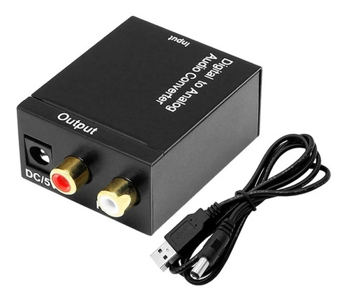 Conversor Audio Digital Optico Toslink A Jack Rca Analogico