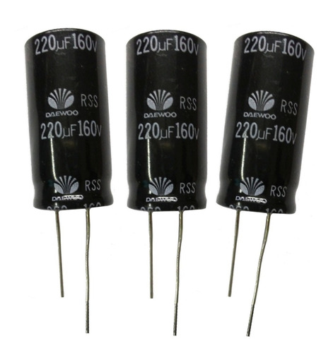 Pack X10 Capacitor Electrolitico 220uf X 160v (85°c) 18x38mm