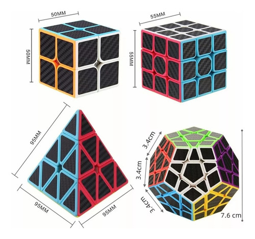 4pcs Juego De Cubos De Velocidad De Nivel De Competición