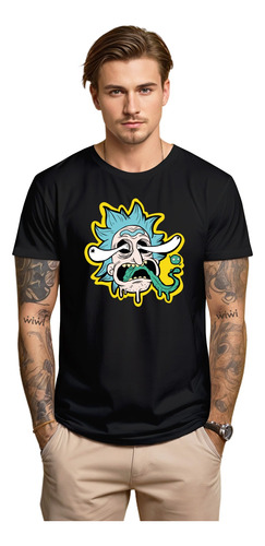 Polera Rick And Morty Acid Series Algodón Orgánico Wiwi