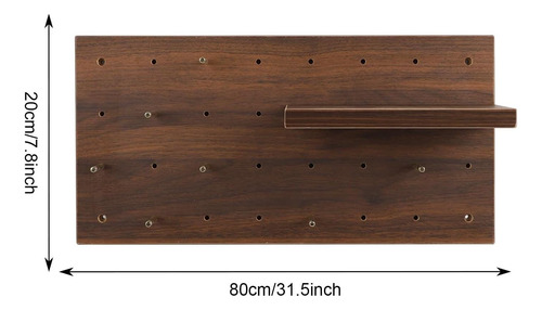 Jodaueueyu Pegboard De Madera Con Estantes Y Ganchos De De