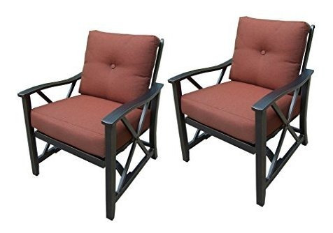 Oakland Living 2 Piezas Haywood Deep Seat Mecedoras De Bronc