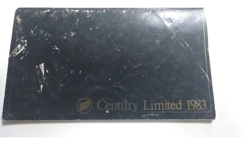 Manual De Propietario Chevrolet Century Limited 1983 Orig.