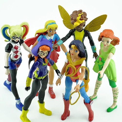Super Hero Girls!!! Set 6 Figuras
