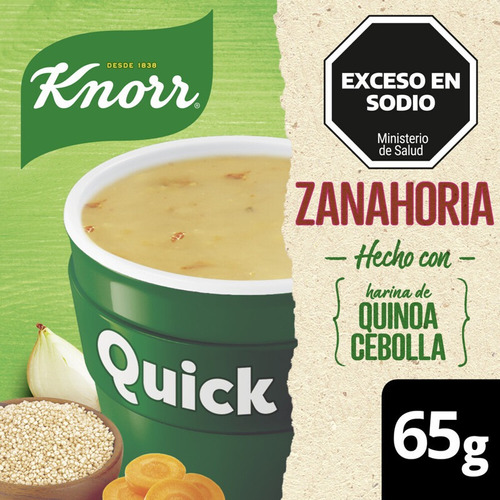 Knorr Sopa Instantanea Quick Zanahoria Quinoa X 5 Sobres