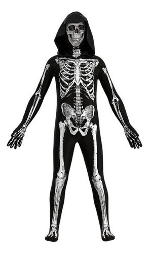 Disfraz De Esqueleto De Halloween Para Niños Disfraz De Cos