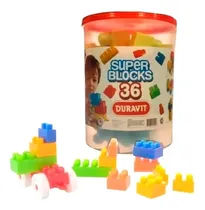 Comprar Bloques Duravit X 36 Bloques Grandes Balde Primera Infancia Versión del personaje SUPER BLOCKS