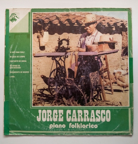 Lp Jorge Carrasco - Piano Folclórico. J