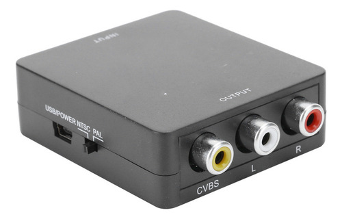 Caja Convertidora De Vídeo Mini Hdmi A Av Rca Av Cvsb L/r 10