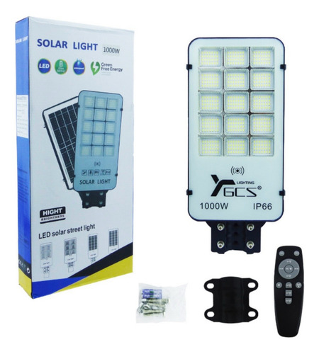 Set X2 Foco Para Poste Solar 1000 Watt 420 Con Control