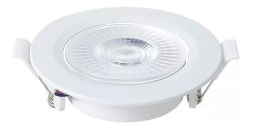 Spot Led Redondo Embutir 6w Branco Quente 3000k Bivolt