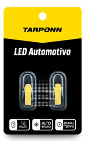 Par Lâmpada Led Pinguinho T5 6000k W2x4,6d 12v Amar Tarponn