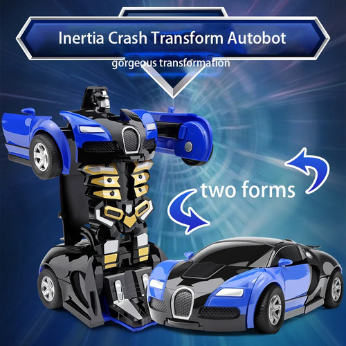 Coche De Juguete Robot De Deformación Por Colisión Automátic