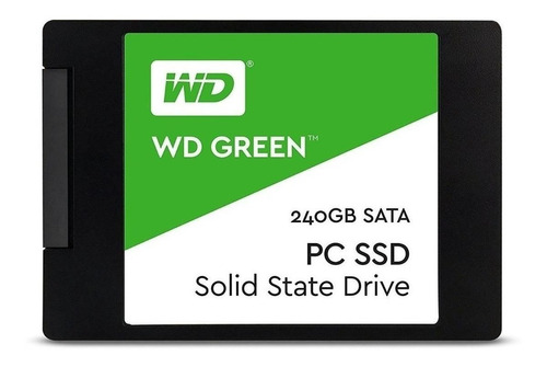 Imagem 1 de 2 de Disco sólido interno Western Digital WD Green WDS240G1G0A 240GB verde