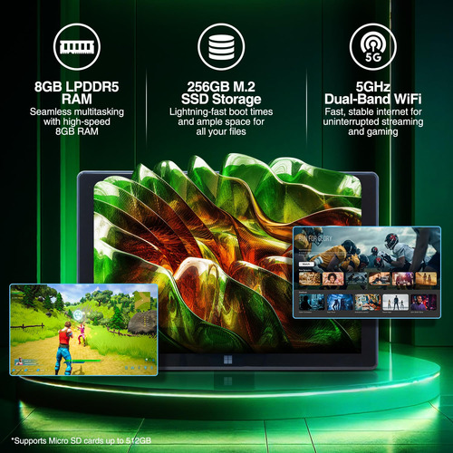 Tablet Fusion5 De 10.1 Con Windows 11, Intel 13ª Gen, 8 Gb R
