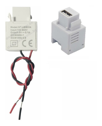 Régua Tomada Para Embutir Em Mesas Ou Bancadas 3 Usb Charger