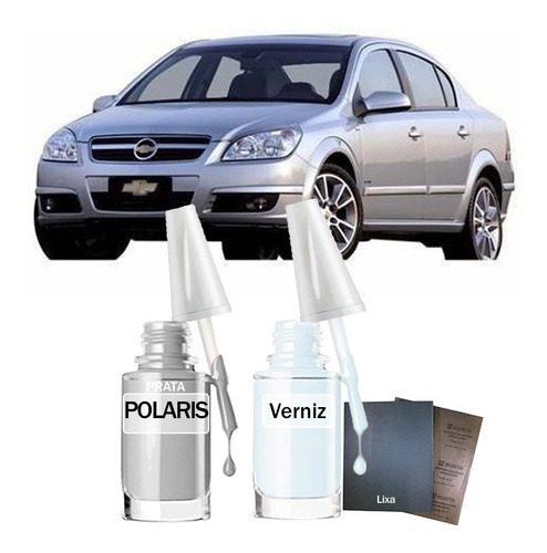 Tinta Tira Risco Automotivo Gm Vectra Gt 2010 Prata Polaris