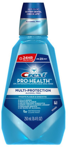 Crest Pro Salud Enjuague Menta Limpia 250 Ml