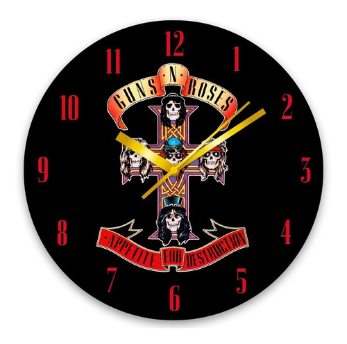 Reloj De Pared Guns N' Roses Appetite For Destruction