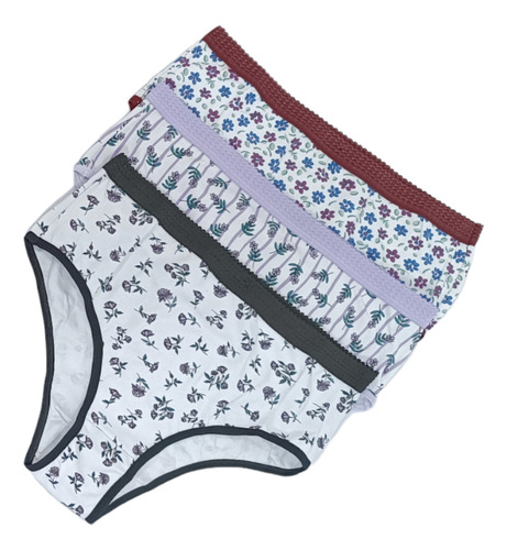 Kit 6 Calcinhas Tanga Bornel Algodão Pop Cos Alto, Atacado