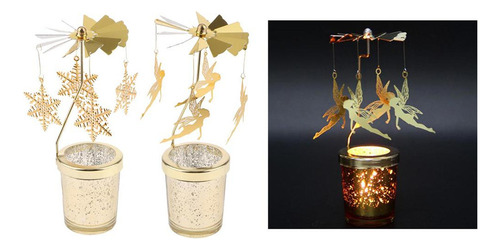 2/conjunto De Porta-velas Giratório Para Casamento, Mesa,