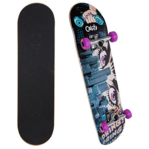Cal 7 Full Standard Skateboard 7.5-8-inch Deck (7.75  Teléfo