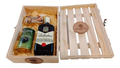Caja Madera Licor Whisky - mL a $344