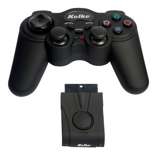 Joystick Ps2 Kolke Kjg-105 Inalambrico Color Negro Caballito