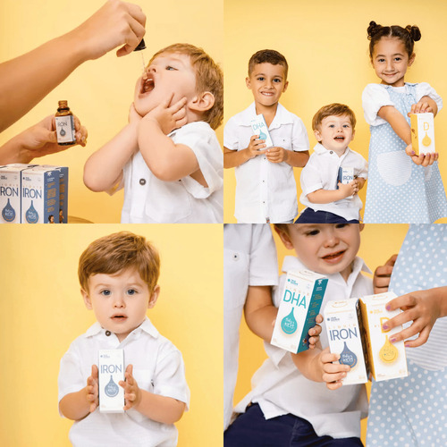 Kit Family Care Iron Plus + Liquid Dha Em Gotas -true Source Sabor Sem Sabor