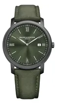 Comprar Reloj Baume & Mercier Classima 10766 Correa Verde Oscuro Bisel Gris Oscuro Fondo Verde Oscuro