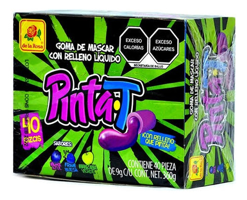 Goma De Mascar Con Relleno Líquido Pintat 40pz