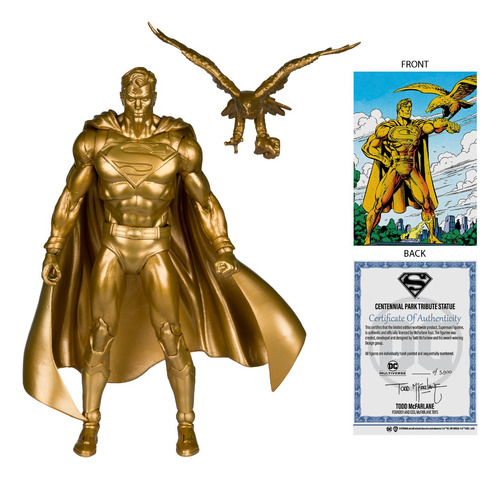 Mcfarlane Sdcc 2024 Superman Centennial Park Tribute Gold