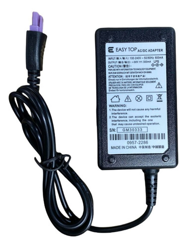 Fonte Para Impressora Hp Pino Roxo 2516 3516 2050 30v 333ma