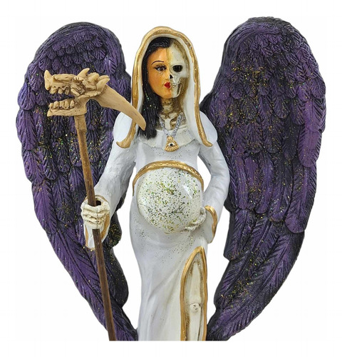 Santa Muerte Embarazada De Proteccion Ritualizada 40 Cm
