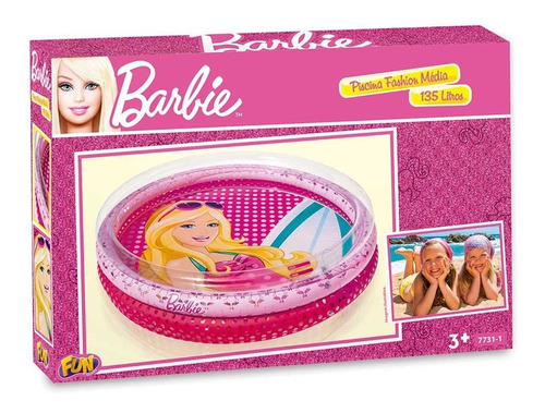 Brinquedo Piscina Inflavel Infantil Barbie Fashion Fun 77311