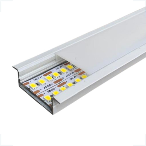 Kit 17 Perfil De Led Embutir 30mm 2m Com Presilhas