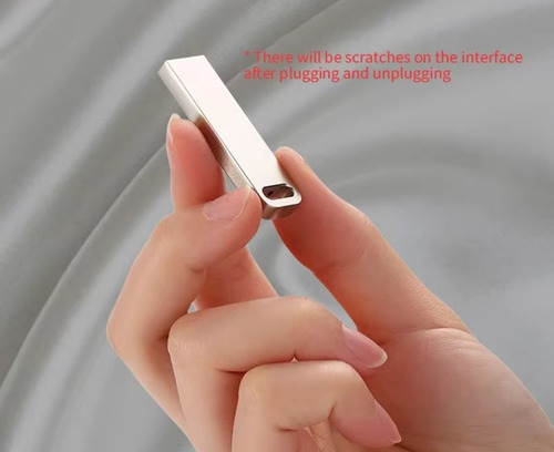 Pendrive Usb 3.0 Metal 1 Tb Ideal Para Archivos Pc Tv Plateado Pendrive