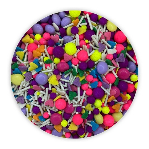 Sprinkles 14 De Febrero Colores Neon Confeti Corazones