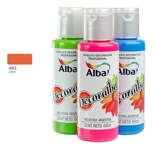 Acrilico Alba Decoralba  60ml Ocre