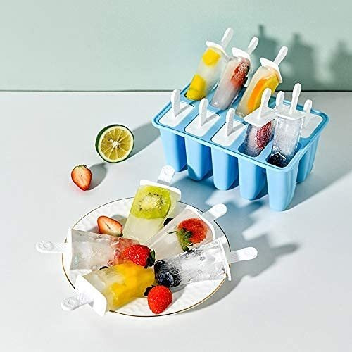 Moldes De Paletas De Silicona De Color Azul