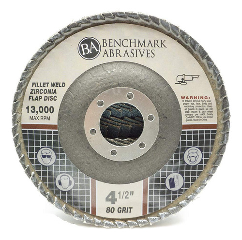 Benchmark Abrasives Discos De Solapa De Soldadura De Filete