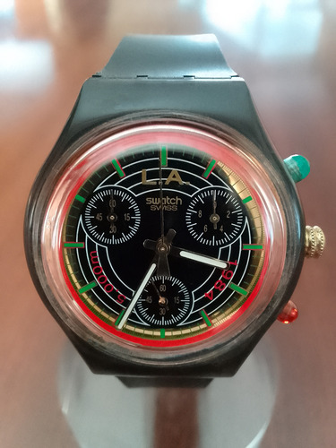Reloj Para Hombre - Unisex - Swatch - Cronómetro Negro Negro Negro (Usado)