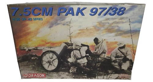 Cañon Aleman 7.5 Cm Pak 97/38 Kit Dragon Escala 1/35