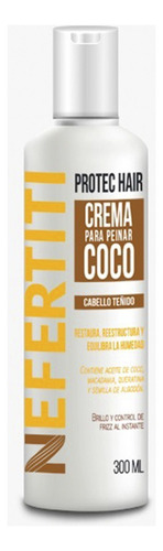 Crema Para Peinar Coco Con Keratina Cabello Teñido 300ml