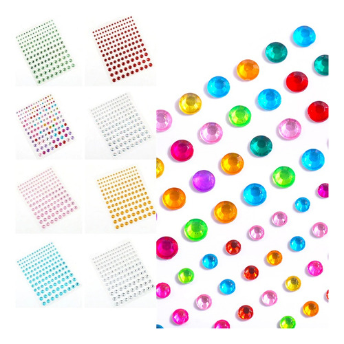 Pegatinas Autoadhesivas De Cristal Decoración Facial Y Uñas