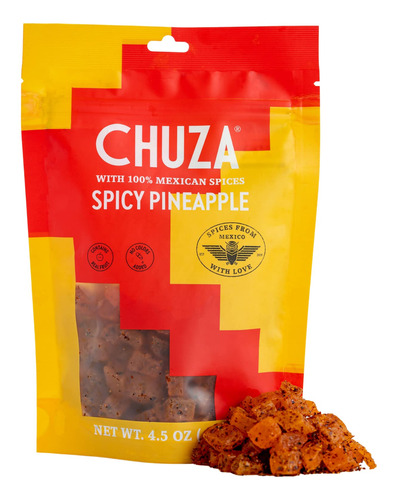 Chuza Bocaditos De Pina Con Chile Seco, Pina Seca Picante, C