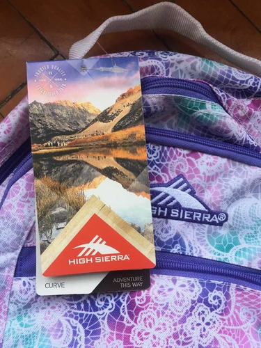Mochila High Sierra Violeta Y Rosa