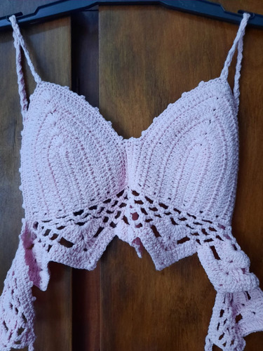 Top Tejido Al Crochet