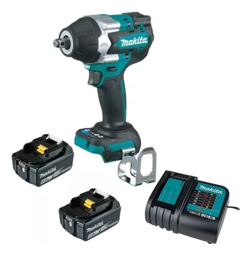 Chave De Impacto Dtw700 18v Makita Com 2 Bateri 5ah E Carreg